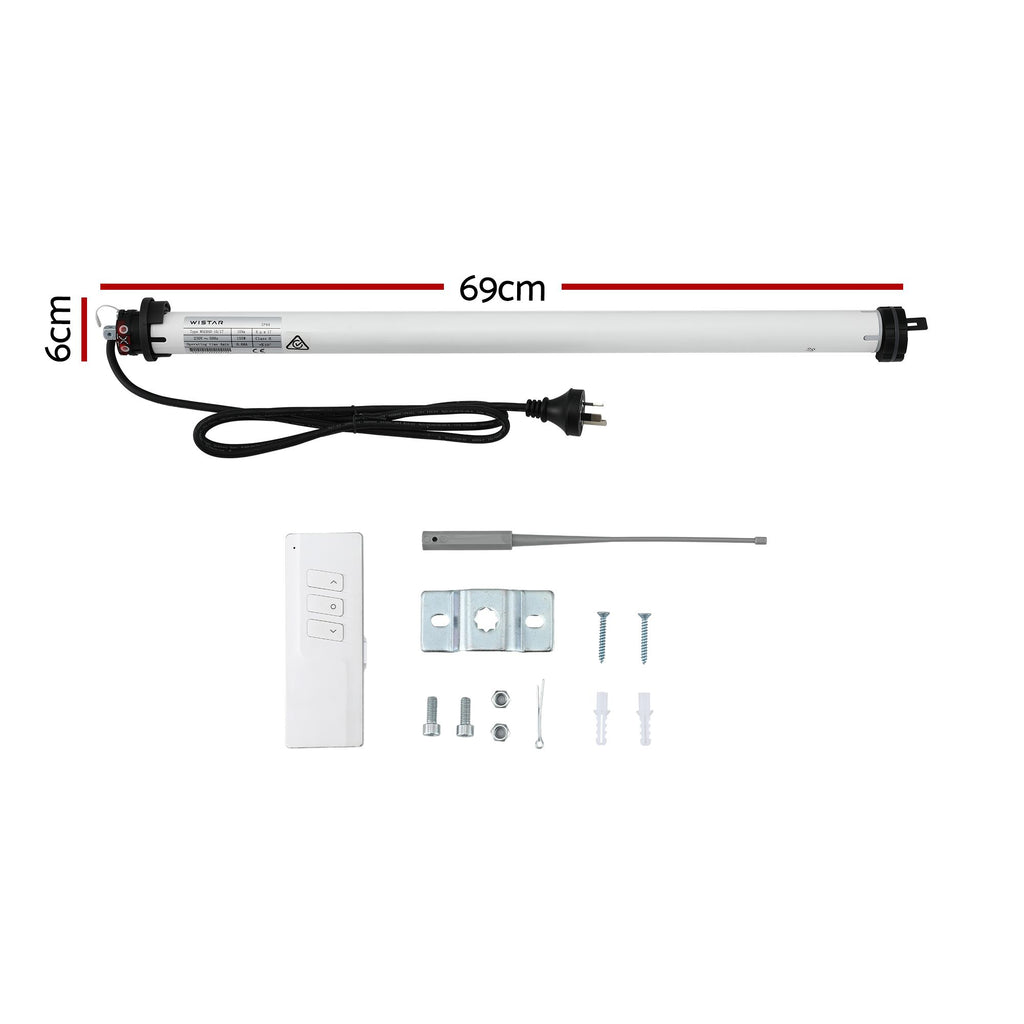 Instahut Pivot Arm Awning Motor Replacement Kit With Remote Control