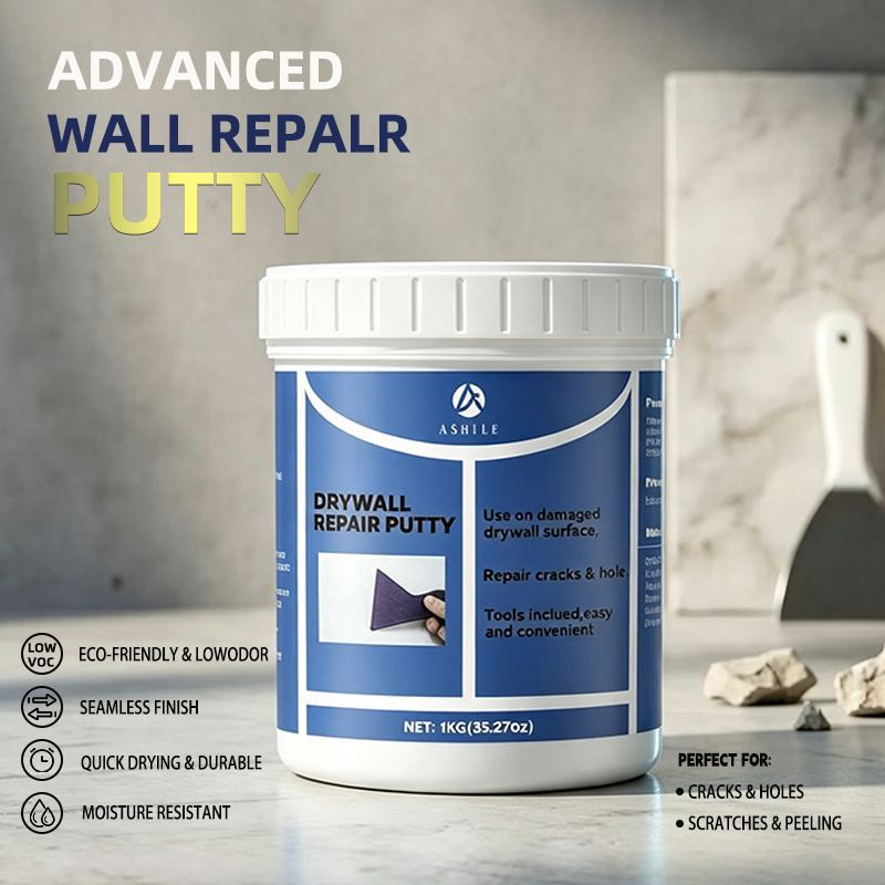 Drywall Repair Kit, Drywall Hole Patch Repair Kit, Wall Spackle Paste to Fix Wall Surface Holes and Creak Damage with – Ref WHT2