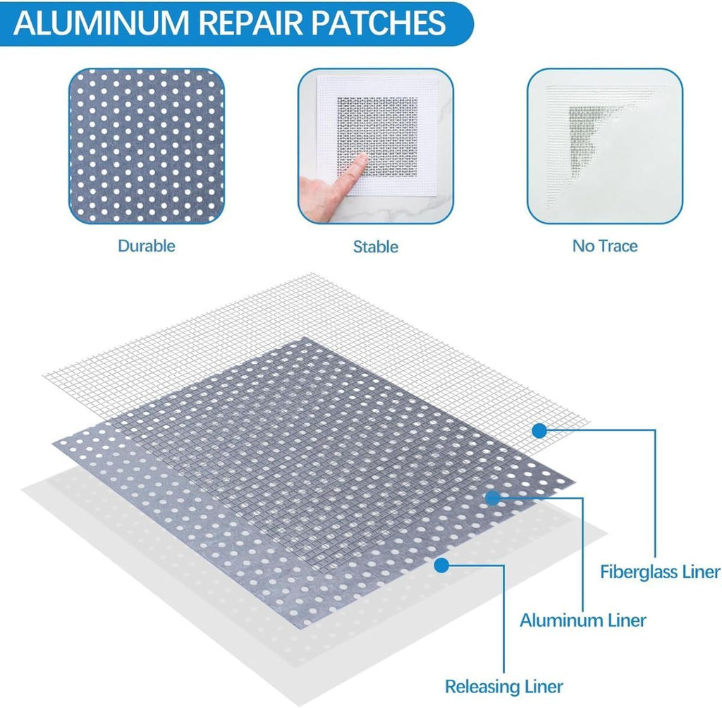 Drywall Repair Kit, Drywall Hole Patch Repair Kit, Wall Spackle Paste to Fix Wall Surface Holes and Creak Damage with – Ref WHT2