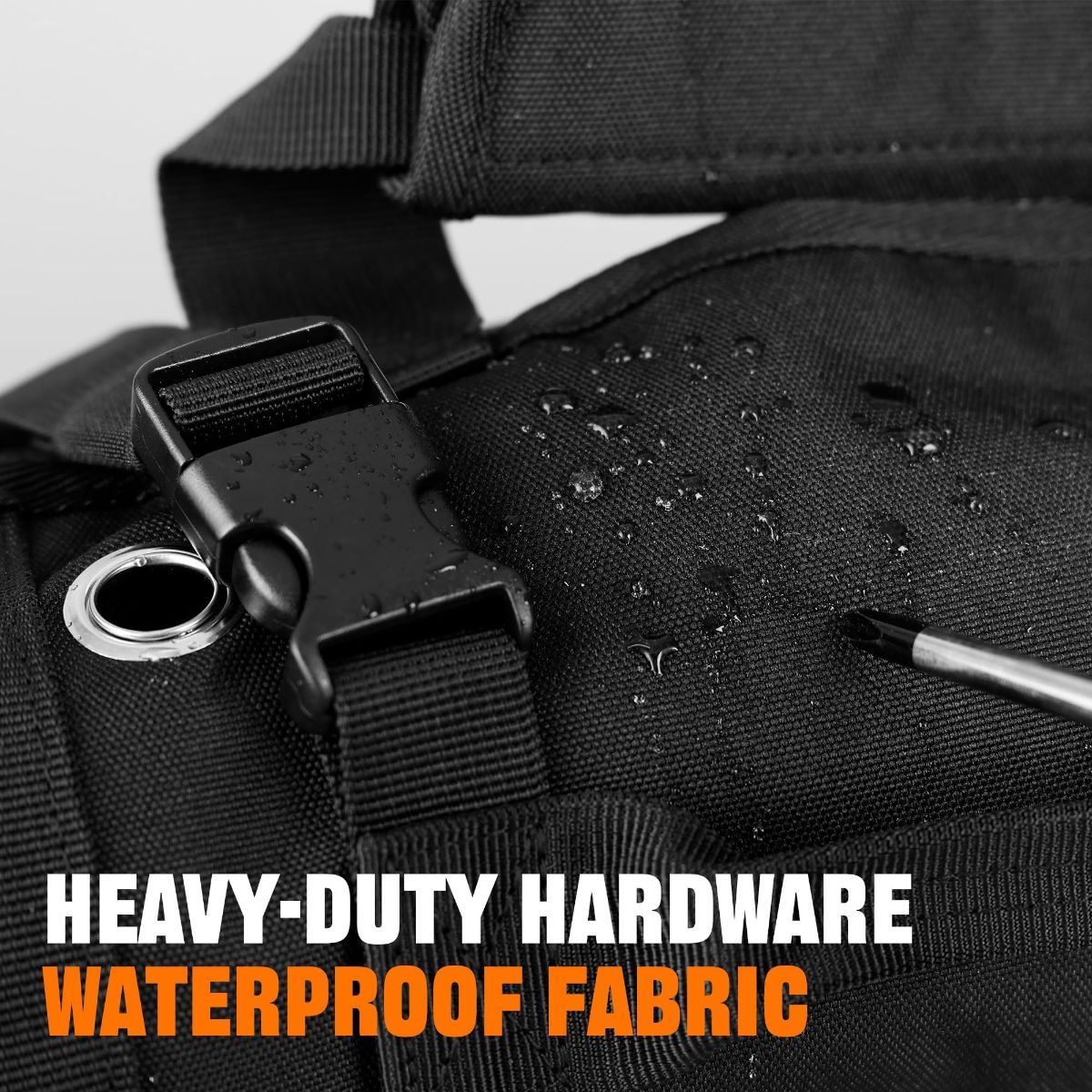 Roll-Up Tool Bag – 900D Oxford – 5 Compartments + 2 Detachable Pouches