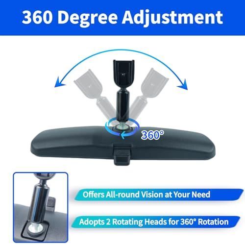 10.5in Universal Interior Rear-View Mirror – Wide Angle Anti-Glare