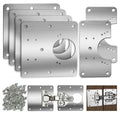 Cabinet Hinge Repair Plate Hinges Repair Fixing Plates Cabinet Repair Board | 6 Piece Stainless Steel Kitchen