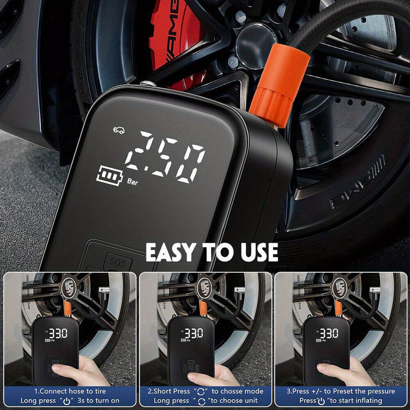 150PSI Portable Cordless Air Compressor Tyre Inflator