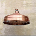 High Pressure Copper Rain Shower Head 20 cm (8 inch) Diameter Adjustable Angle Fixed for Standard Shower