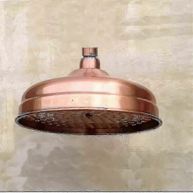 High Pressure Copper Rain Shower Head 20 cm (8 inch) Diameter Adjustable Angle Fixed for Standard Shower