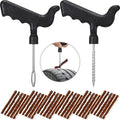 32 Pieces Tyre Repair Kit with Plug Tyre Plug Kit Tyre Plug Repair Kit T Handle Tyre Repair Tools to Fix Punctures