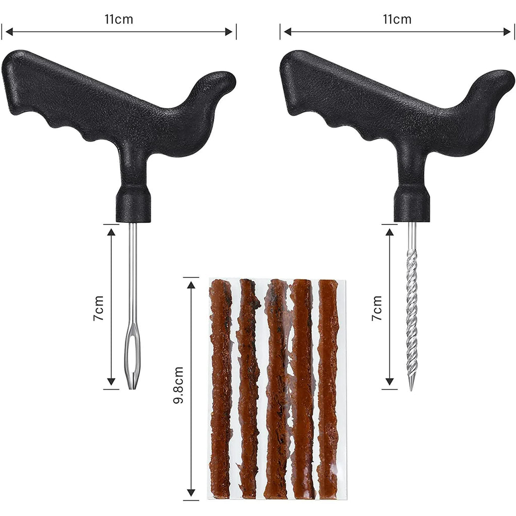 32 Pieces Tyre Repair Kit with Plug Tyre Plug Kit Tyre Plug Repair Kit T Handle Tyre Repair Tools to Fix Punctures