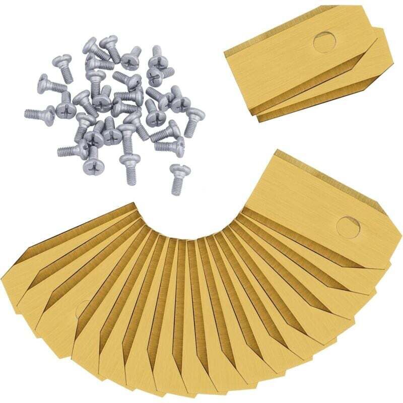 Robot Lawn Mower Blades – Titanium-Coated Stainless Steel – 30 Pack