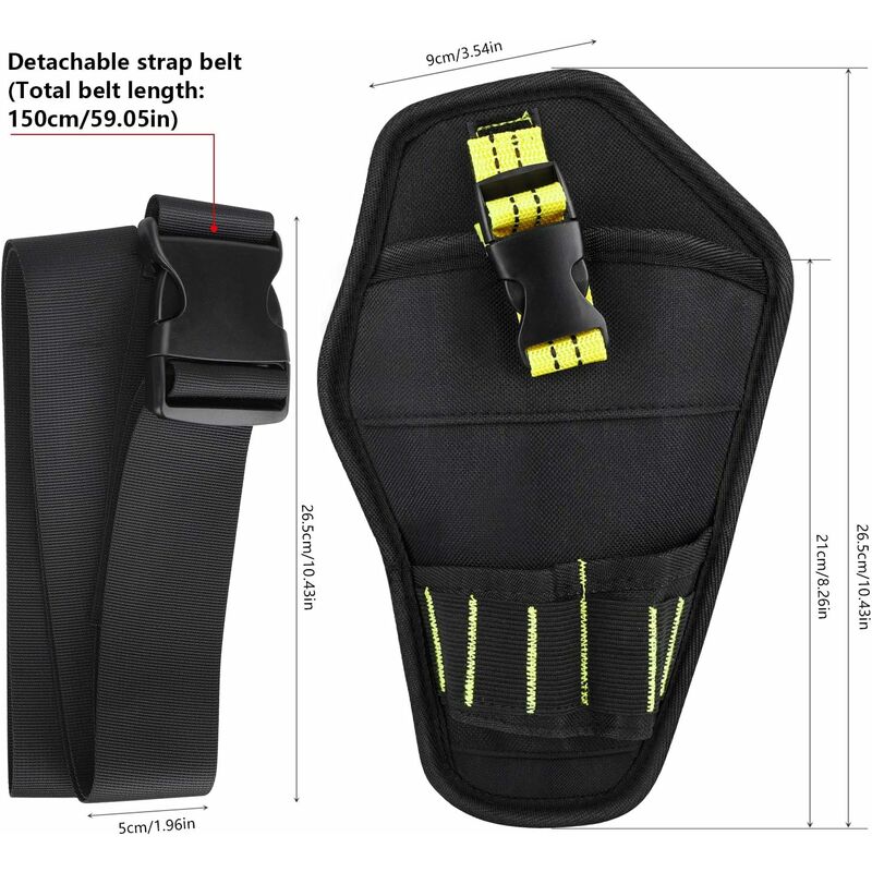 Tool Belt & Drill Holster – Adjustable 1.5m Belt – Oxford Fabric