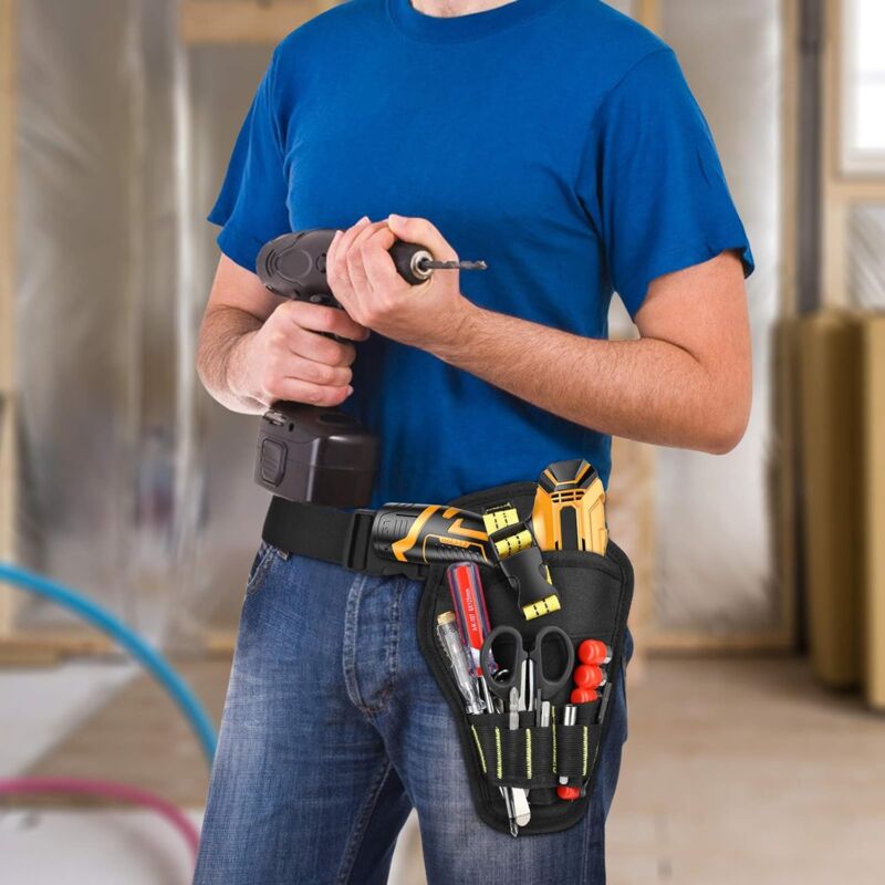 Tool Belt & Drill Holster – Adjustable 1.5m Belt – Oxford Fabric
