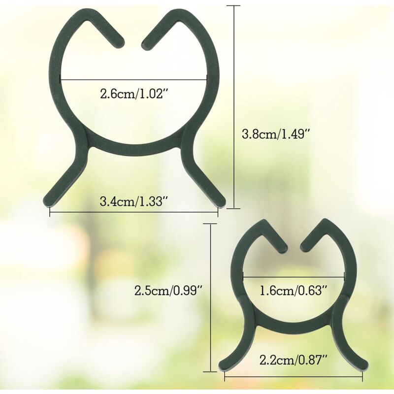 200 Piece Plant Support Clips, Plastic Plant Clips, Climbing Plant Fixing Clips, Garden Clips, For