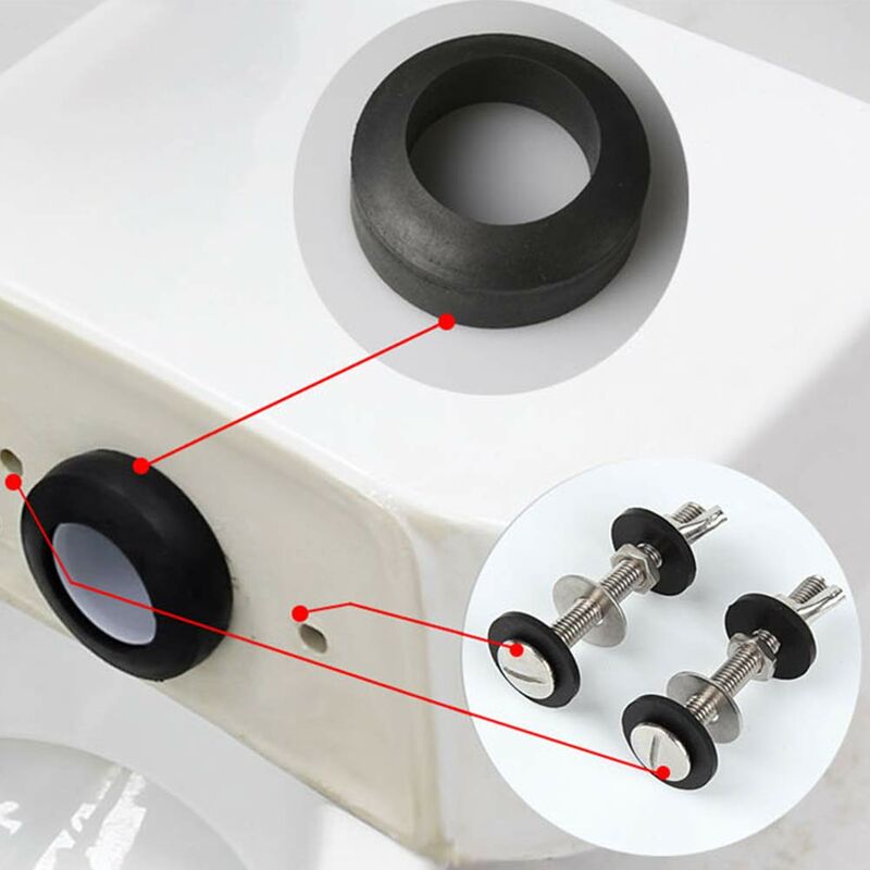 Toilet Bolt Tank To Bowl Bolt Kit, 2 Piece Screw Cassette Kit, Universal Stainless Steel Toilet Fixing, Easy To