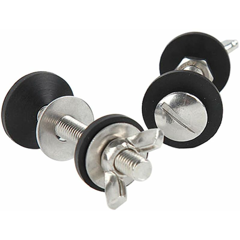 Toilet Bolt Tank To Bowl Bolt Kit, 2 Piece Screw Cassette Kit, Universal Stainless Steel Toilet Fixing, Easy To