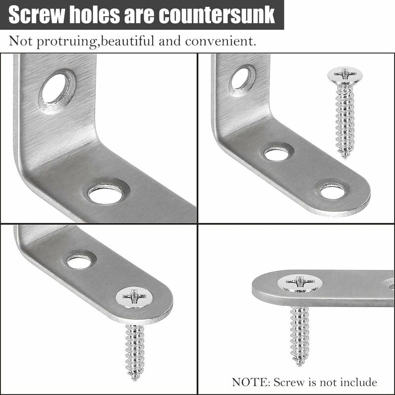 13 Piece Stainless Steel Corner Brace 40X40Mm, Corner Braces For Fixing And Repairing Furniture, Reinforcing Joints