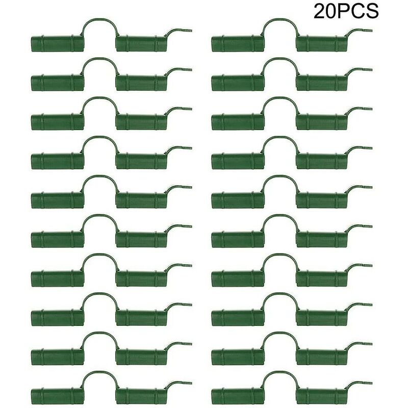 20 Piece Greenhouse Clips Greenhouse Tube Clips Fixed Tool Garden Tarpaulin Sun Protection Clips 1.1Cm