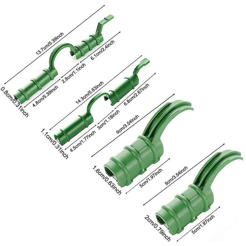 20 Piece Greenhouse Clips Greenhouse Tube Clips Fixed Tool Garden Tarpaulin Sun Protection Clips 1.1Cm