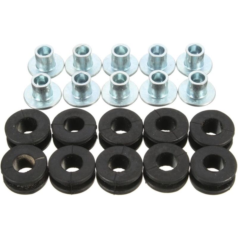 10 Piece Motorcycle Rubber Grommet Bolt For Honda/Yamaha/Suzuki/Kawasaki Fairings