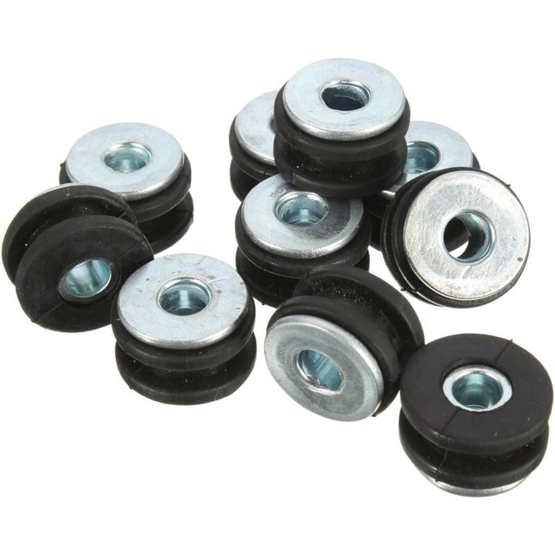 10 Piece Motorcycle Rubber Grommet Bolt For Honda/Yamaha/Suzuki/Kawasaki Fairings