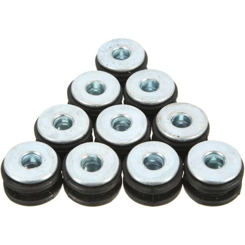 10 Piece Motorcycle Rubber Grommet Bolt For Honda/Yamaha/Suzuki/Kawasaki Fairings