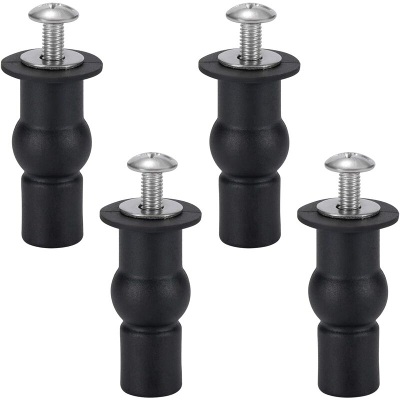 Toilet Seat Fixing Toilet Seat Hinge Toilet Seat Fixing Screws For General Toilet Seats 4 Piece Black