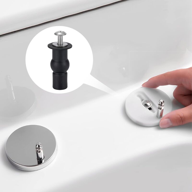 Toilet Seat Fixing Toilet Seat Hinge Toilet Seat Fixing Screws For General Toilet Seats 4 Piece Black