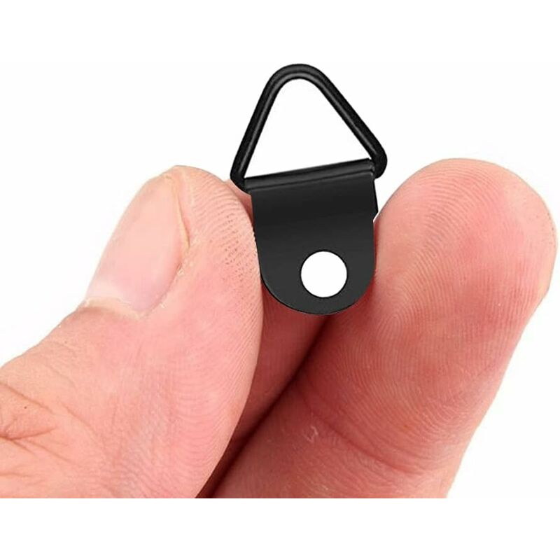 50 Piece Picture Hooks Picture Frame Hanger No Drilling Metal D Rings Frame Mounting For Picture Frame Mirror Fixing