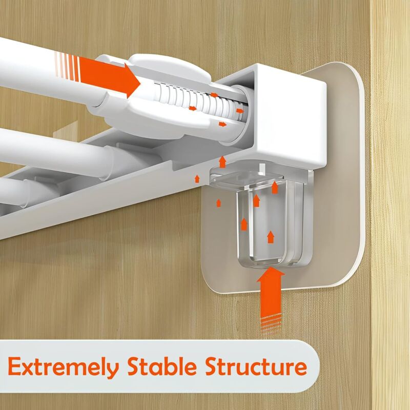 20 Piece Punch-Free Adhesive Wall Brackets – Fixed Wall Mount – Triangle Support Boards