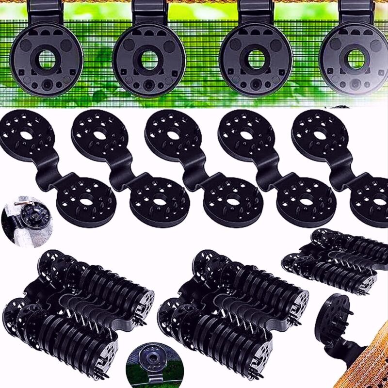 50 Piece Practical Heavy Duty Fixing Clip For Privacy Screen Fabric Sunshade In Greenhouse