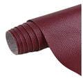 50 cm x 137 cm Self-adhesive Repair Patch for Leather Furniture, Red, for Artificial Leather Fix Dekor