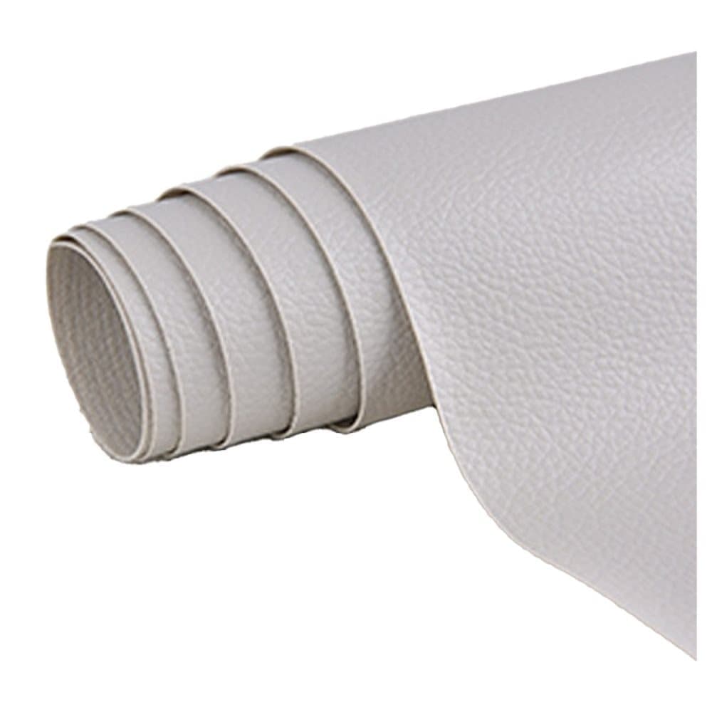 Self-adhesive repair patch for artificial leather, 30 cm x 137 cm, Light gray, for Fix Dekor