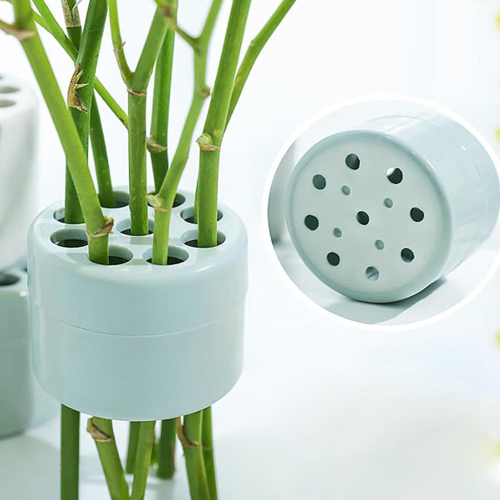 2 Piece Spiral Ikebana Stem Holder, Flower Arrangement Holder Ring Reusable Floral Bouquet Twister Round Flow – Ref 001