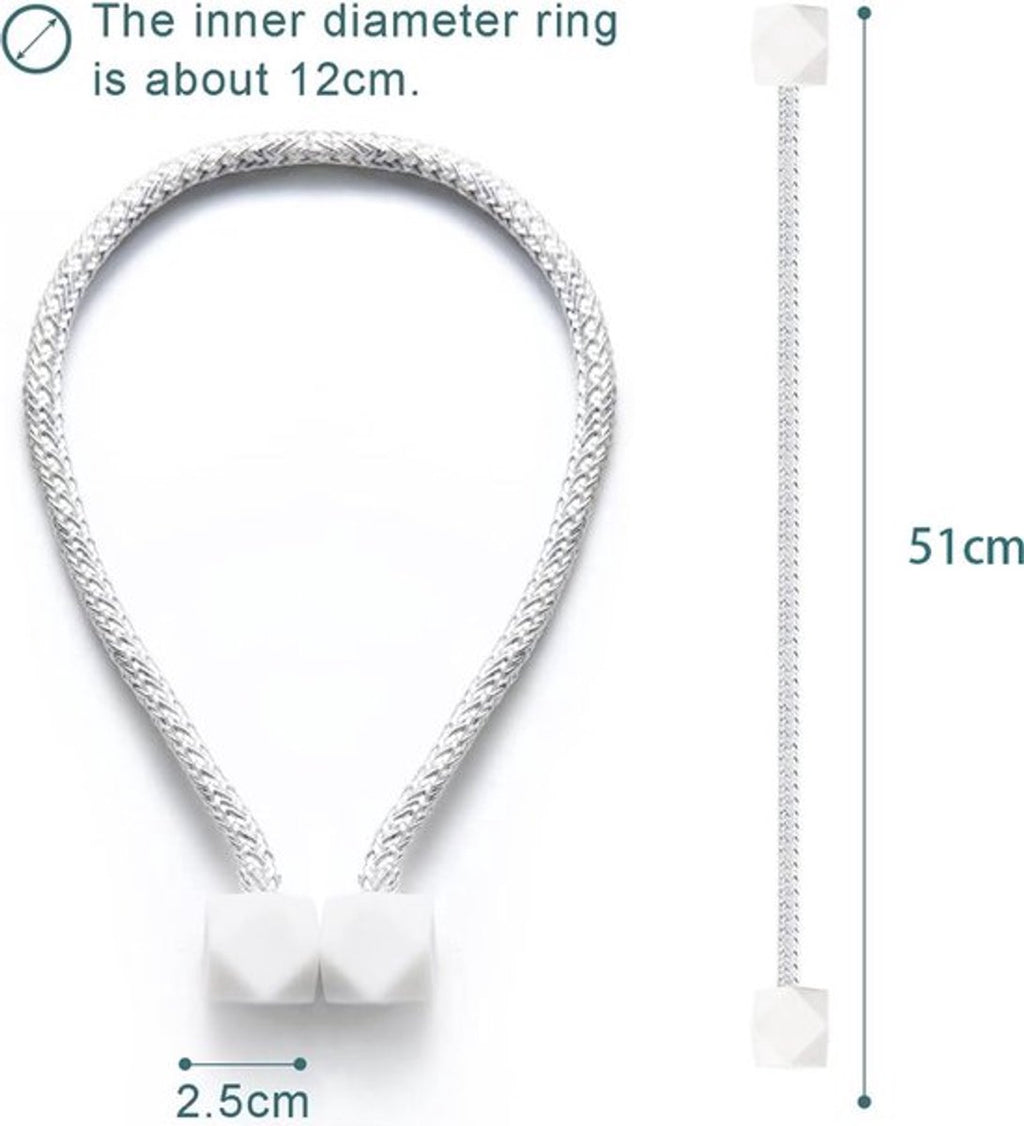 Luxury Curtain Holder – 6 Pieces – Curtain Hook – Magnetic Curtain Cord – Magnetic Curtain Holders – Curtain Tie