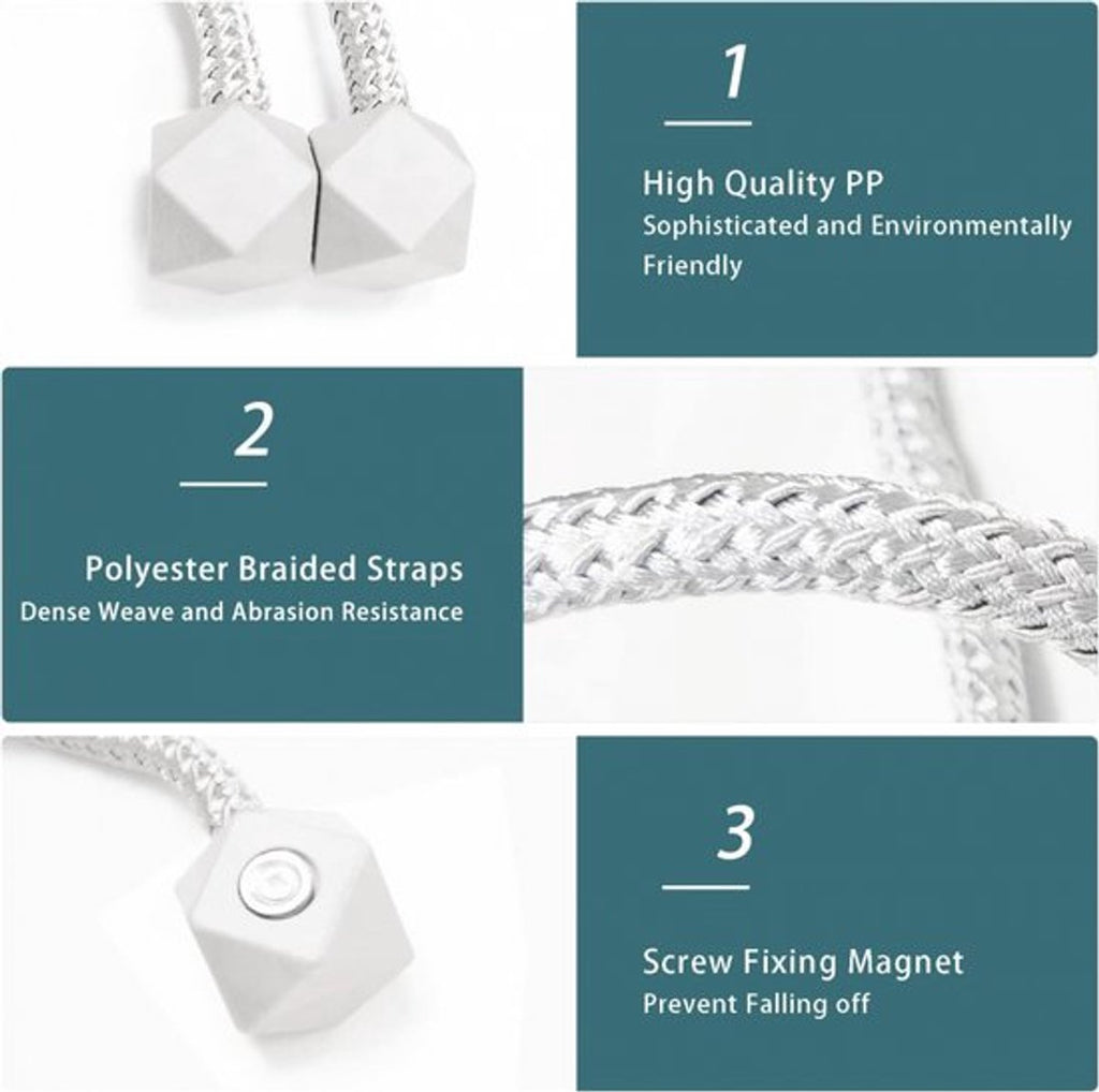 Luxury Curtain Holder – 6 Pieces – Curtain Hook – Magnetic Curtain Cord – Magnetic Curtain Holders – Curtain Tie