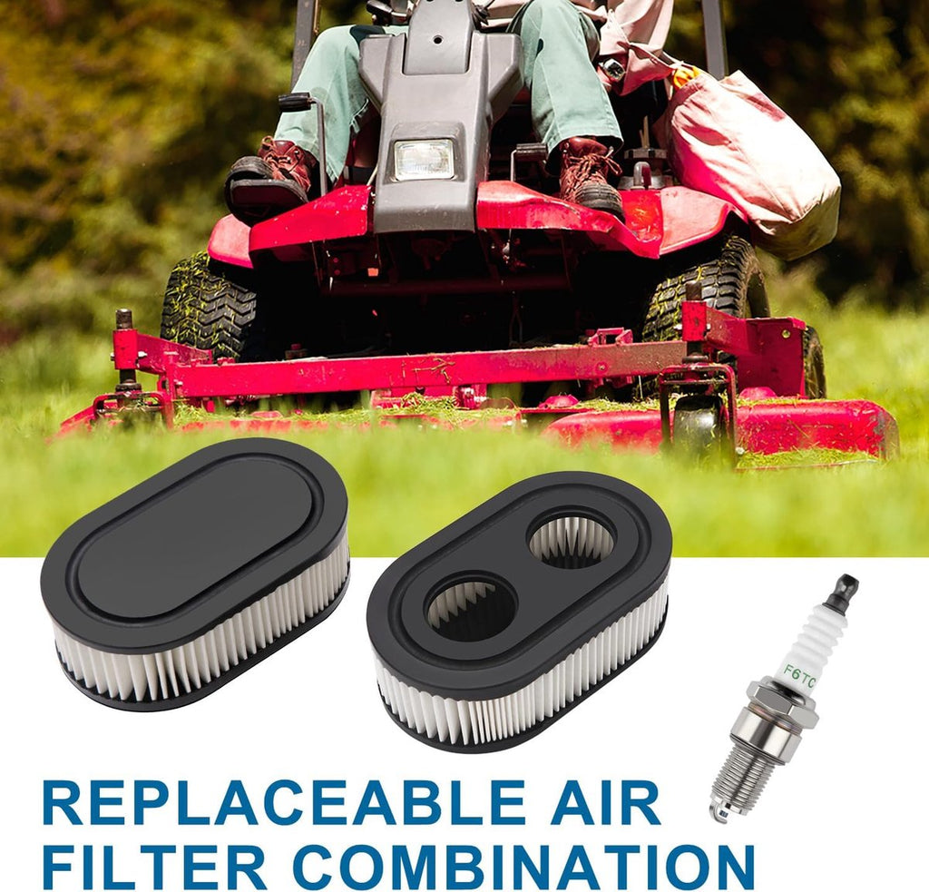Lawn Mower Air Filter & Spark Plug Kit – Briggs & Stratton 550E/575EX – Replaces 593260 / 798452