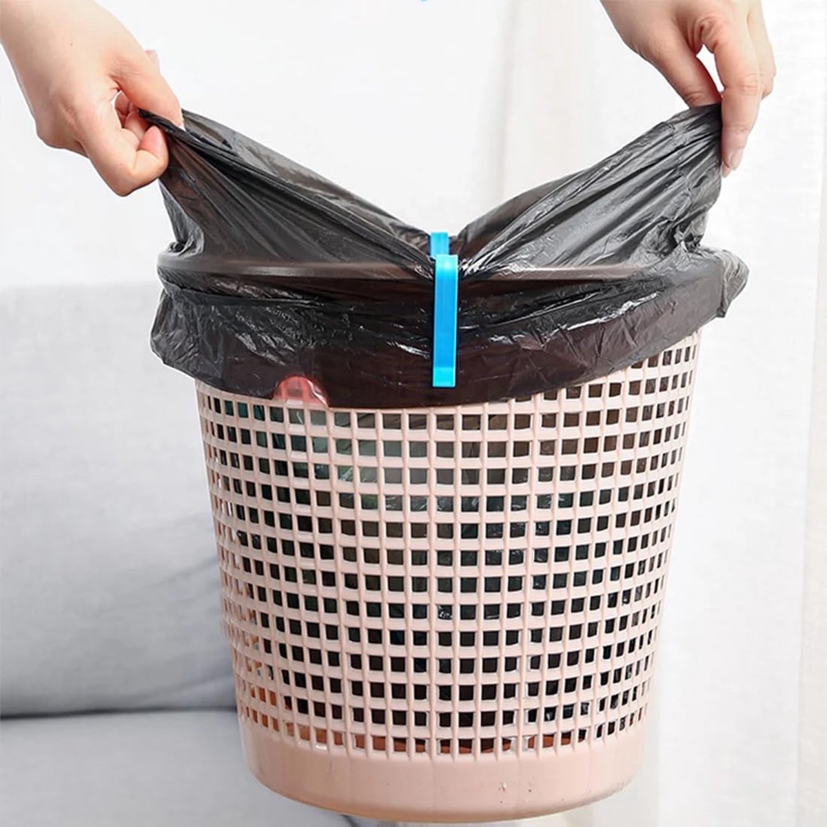 Trash Can Clips – 10 Pieces – Garbage Bag Grip – Garbage Bag Holder – Fixing Clips – Trash Can Fixation Clips – Waste