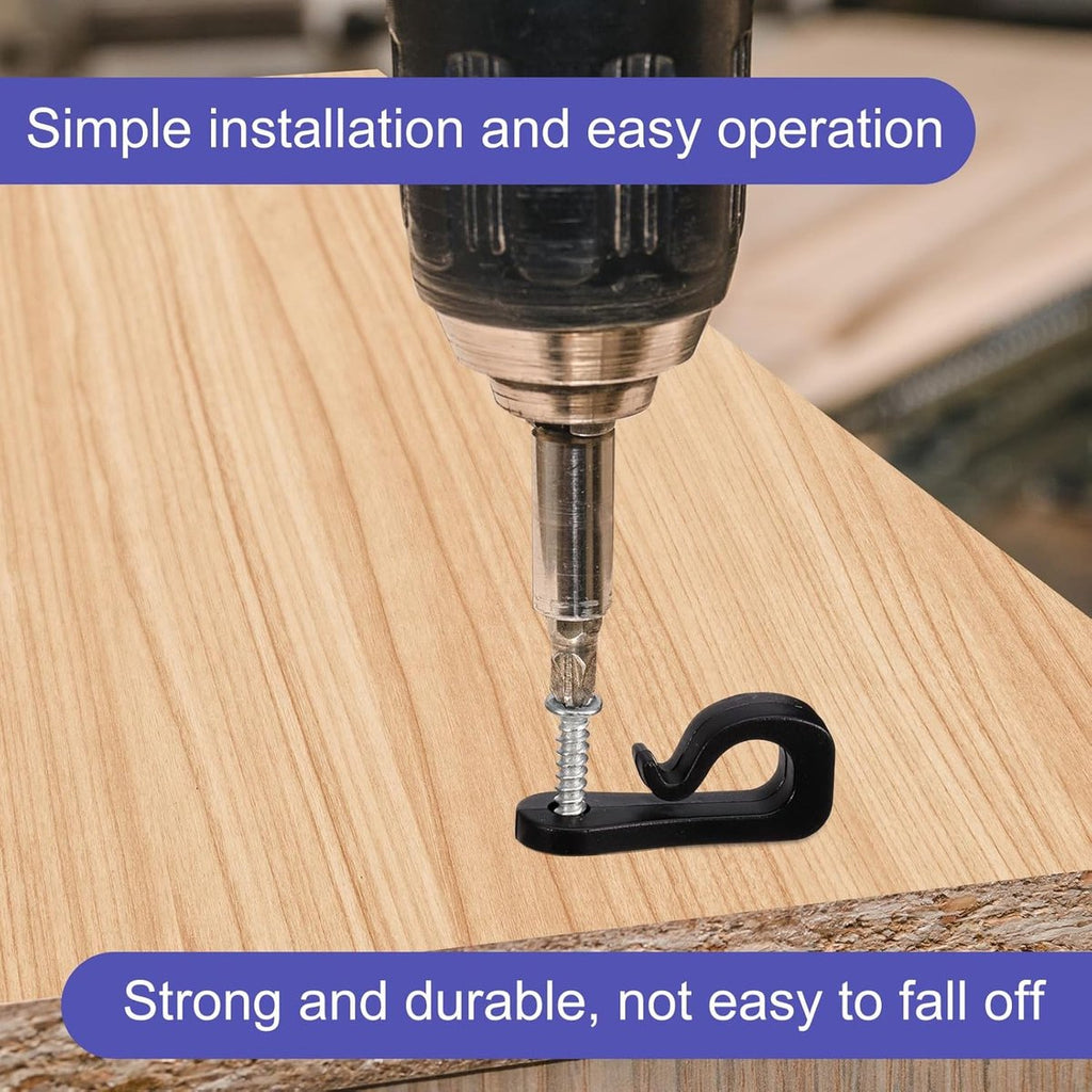 40 pieces – Christmas Light Clips – Screw Hooks – Screw Hooks for Suspension – Outdoor Lamp Hooks – with Screw Fixing