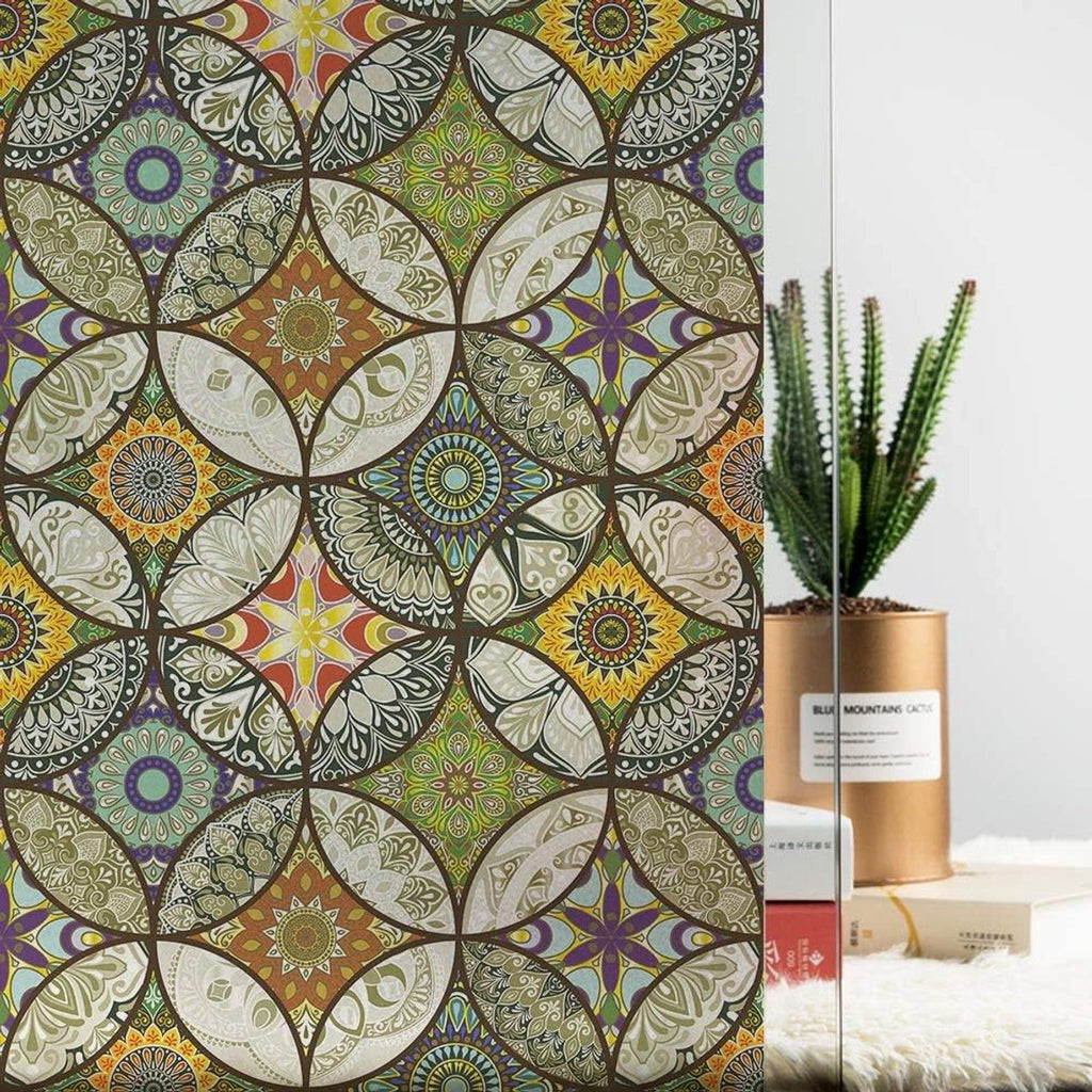 Dktie Decorative Window Film – Stained Glass Window Film – Decorative Film – Window Film – Privacy Screen Printing