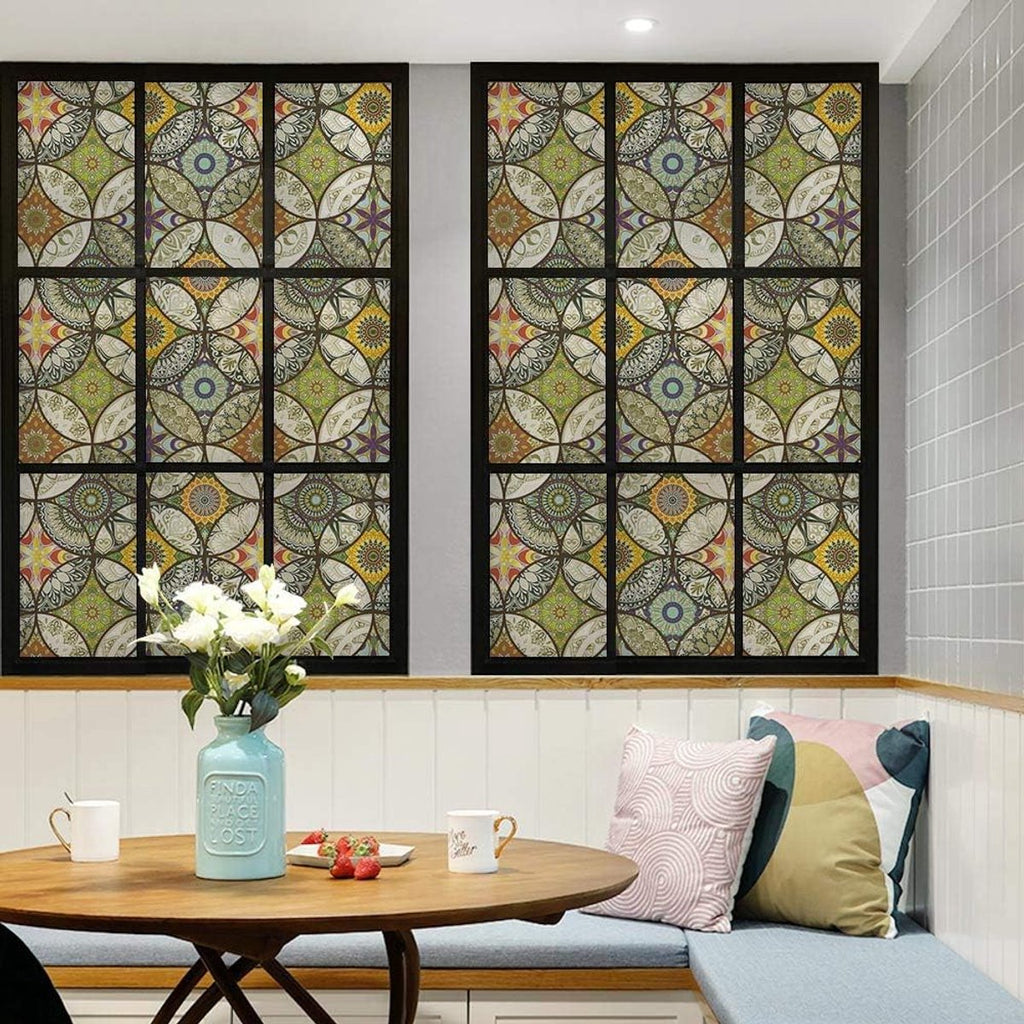 Dktie Decorative Window Film – Stained Glass Window Film – Decorative Film – Window Film – Privacy Screen Printing