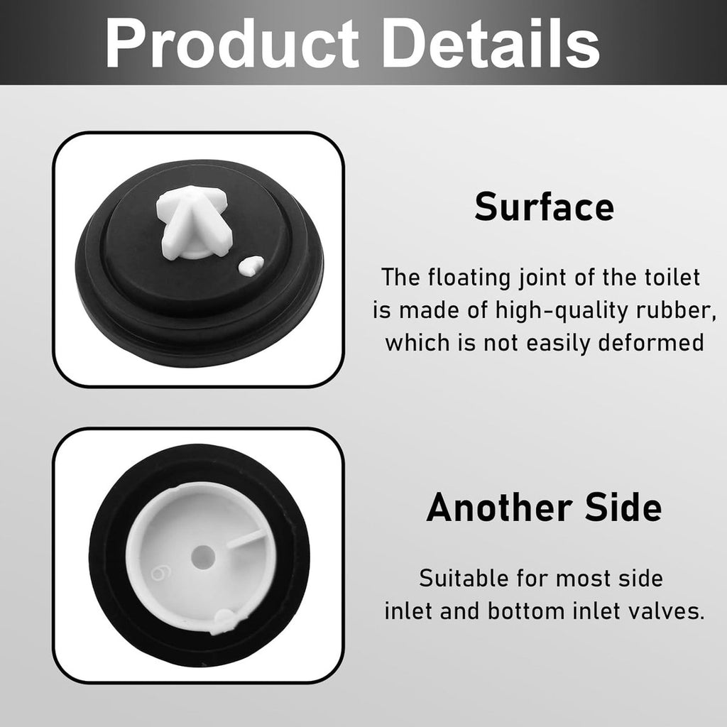 3 pieces – Toilet cistern drain valve – Flush tank inlet diaphragm – inlet diaphragms for toilet cistern – valve
