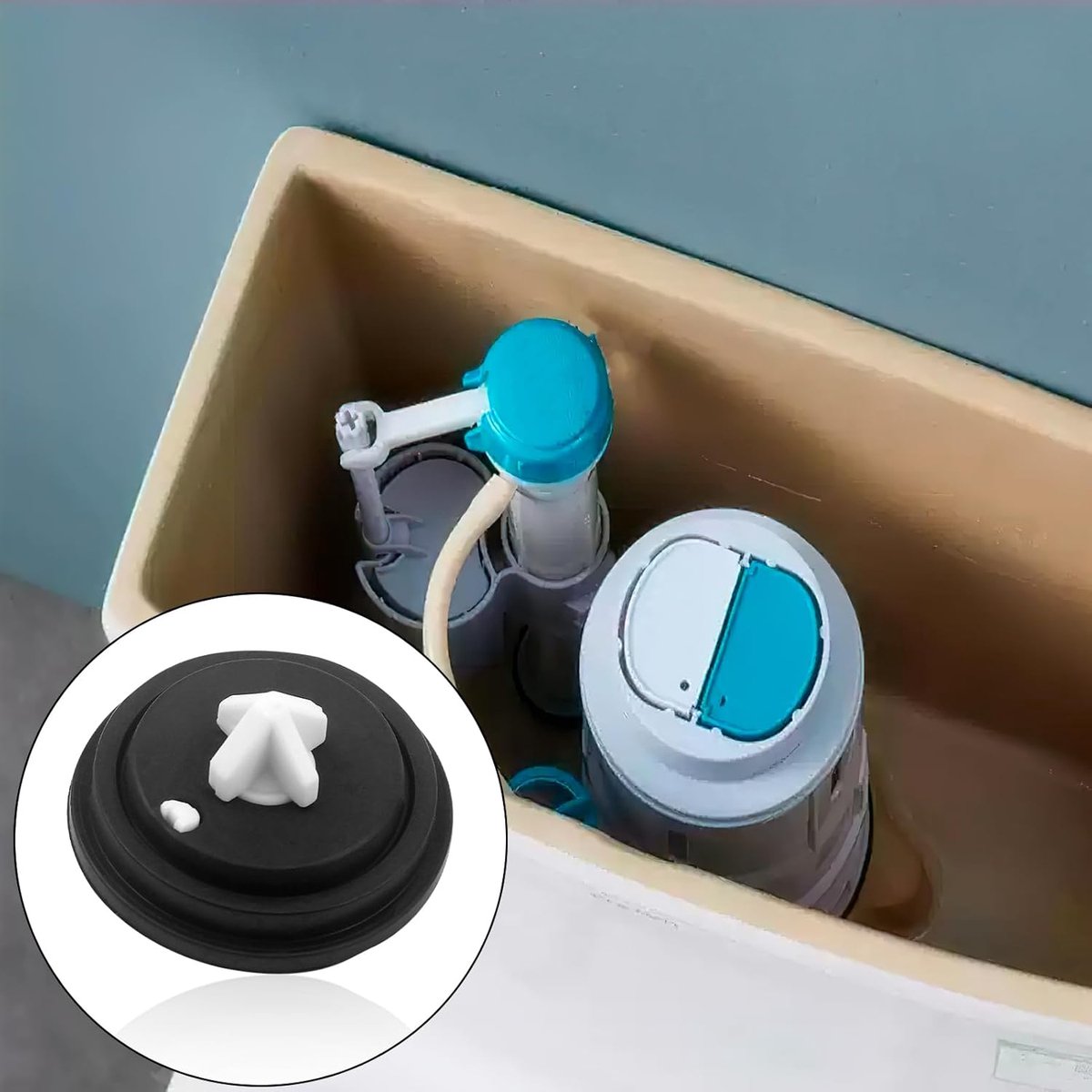3 pieces – Toilet cistern drain valve – Flush tank inlet diaphragm – inlet diaphragms for toilet cistern – valve