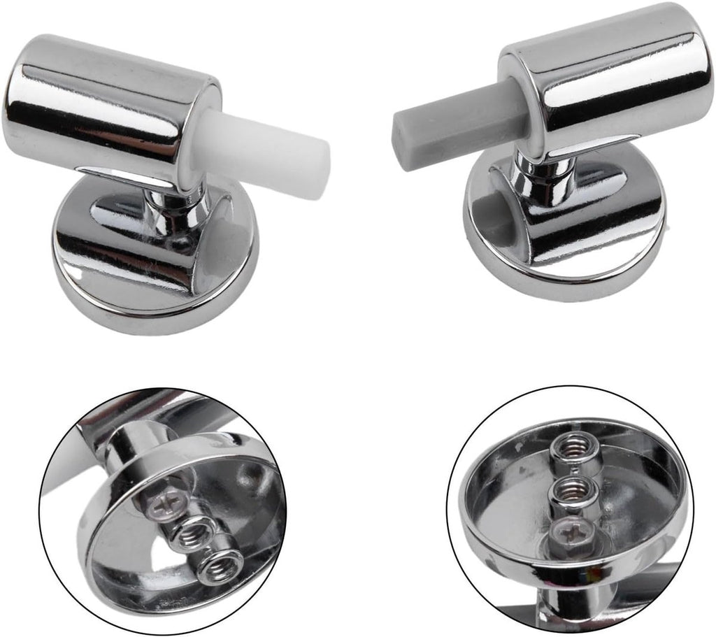 1 Set – Toilet Seat Hinge – Replacement Hinges – Slow-Release Hinge – Toilet Seat Hinges – Toilet Seat Fixing Kit