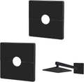 2 Piece Plumbing Cover Plates, Square Shower Arm Flange Escutcheon Plate Wall Split Pipe Flange Cover Plate for Fixed