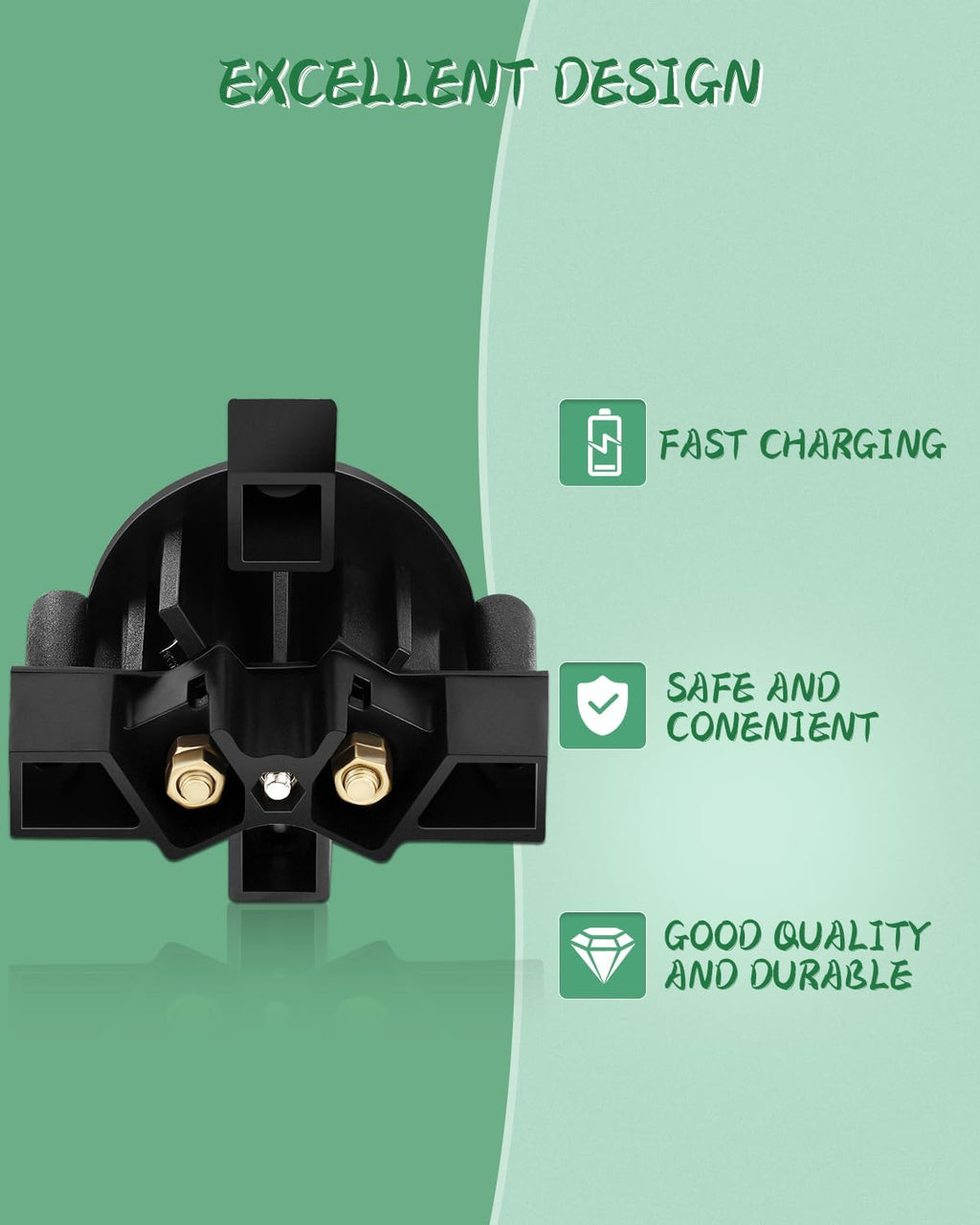 Universal 36V Golf Cart Charger Plug Receptacle for EZGO, for Club Car, for Yamaha, for Taylor Dun