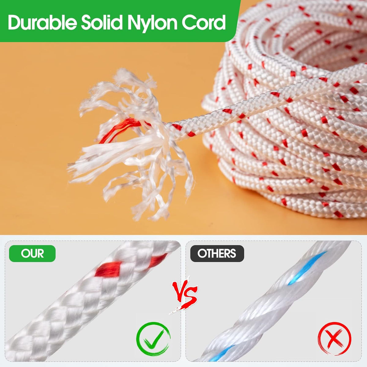 Starter Pull Cord – 3.5mm x 10m – Small Engines, Mowers, Chainsaws & Generators