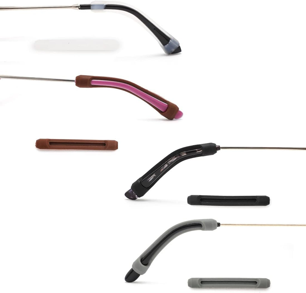 Silicone Ear Hooks – Eyeglass Accessories – Anti-slip and Anti-fall Leg Straps – Fixed Glasses Frame – Suitable for