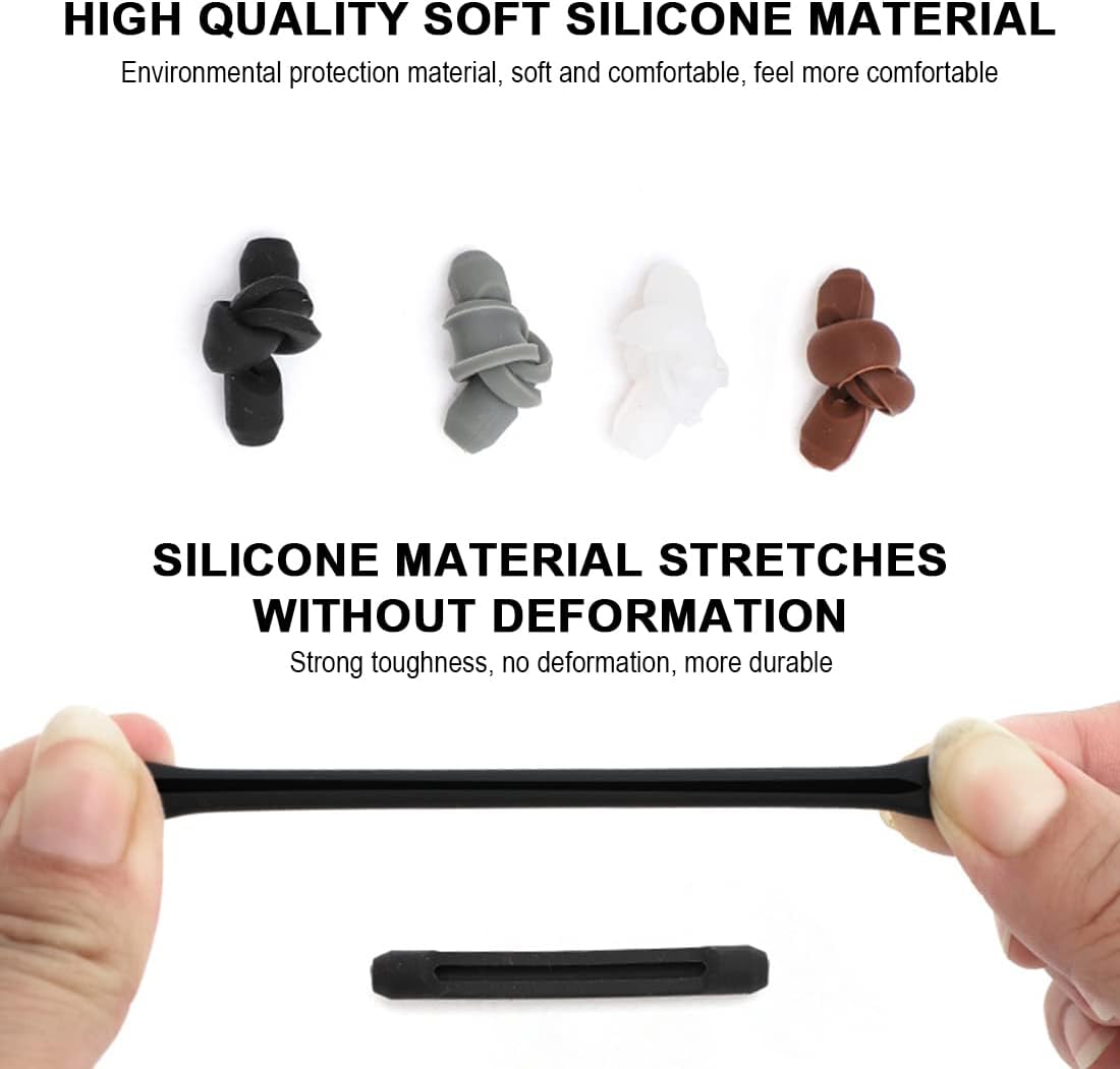 Silicone Ear Hooks – Eyeglass Accessories – Anti-slip and Anti-fall Leg Straps – Fixed Glasses Frame – Suitable for