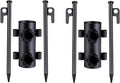 2 Pack Camping Tent Pole Holders with Ground Nails, Fixed Tube Stands for Tent Poles, Fishing Shelters