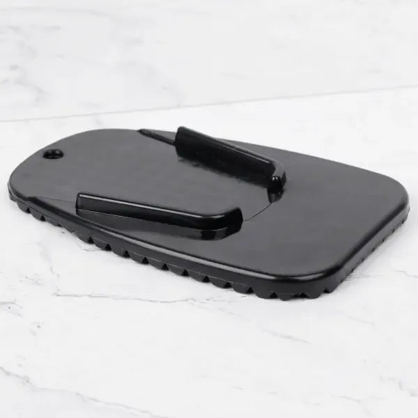 Motorcycle Outdoor Parking Stand Side Support Flat Pad Base Replacement for Yamaha for Ha, Made of Plastic, Black