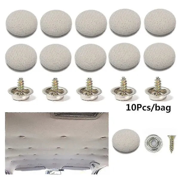 Durable Replacement Car Headlining Buckles Fastener Clips Auto Fixing Repair Buttons, Made of Steel