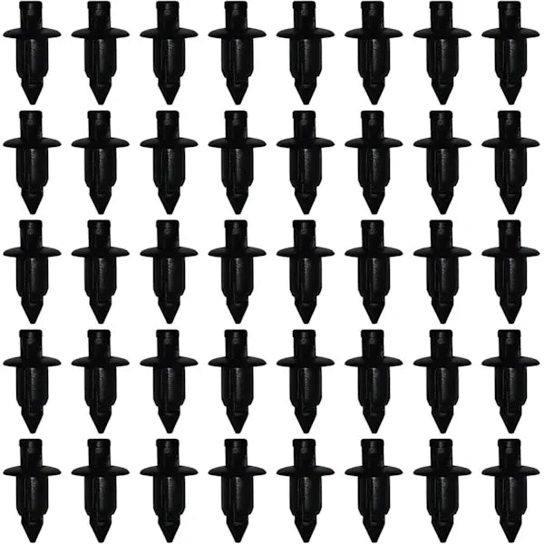 Plastic rivets, Vehicle mounting clips, 50 Piece Body for Yamaha/Suzuki/Kawasaki/Forza, Plastic fairing 6 mm hole